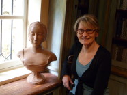 Mary with bust of Laura