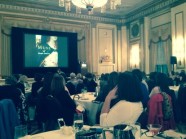 Mary on stage at Bookstravaganza 2013